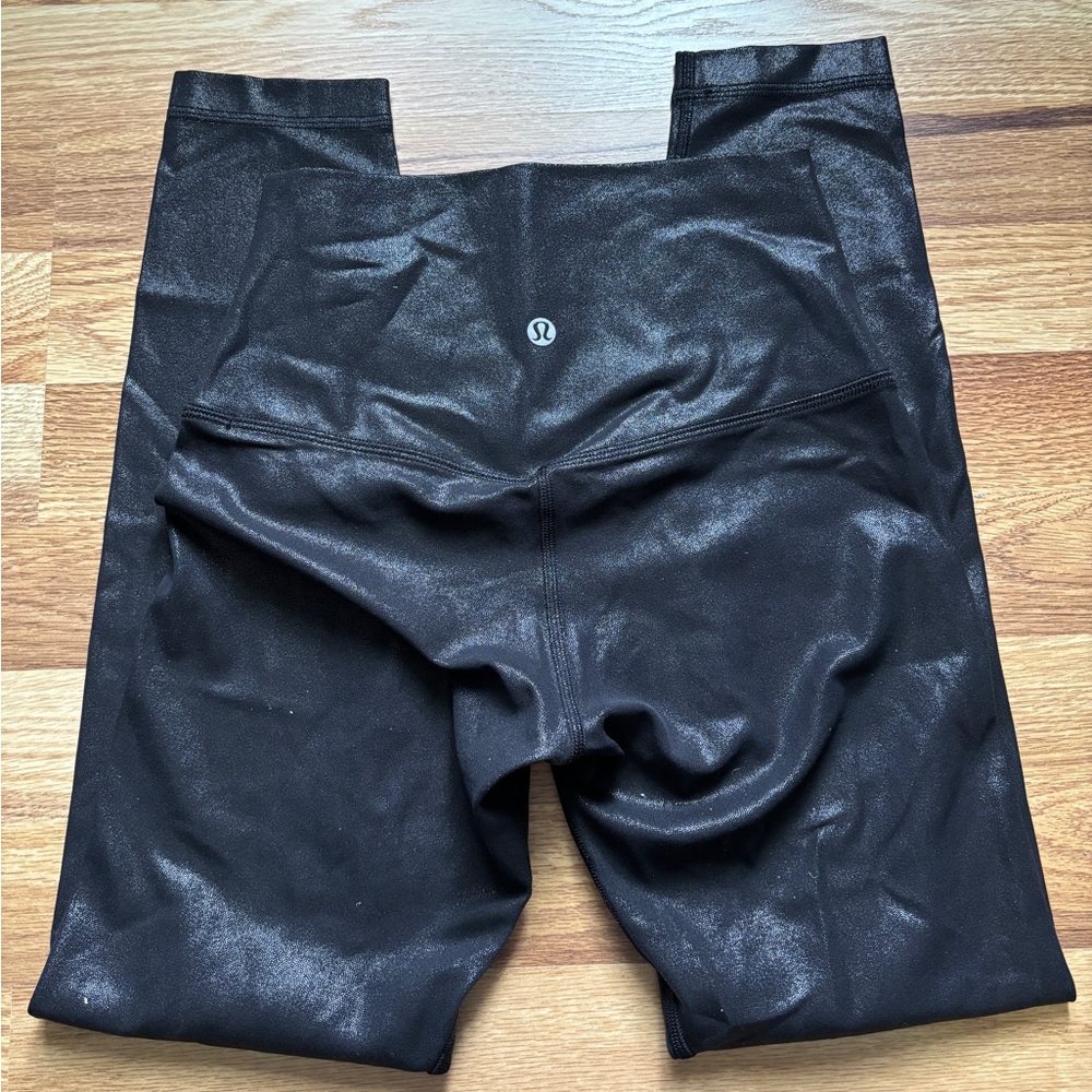 lululemon athletica Shiny Black High-Rise Leggings